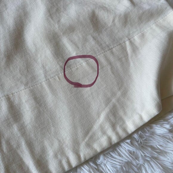 Mino Front Snap Flare Corduroy Long Skirt M Cream - Picture 5 of 6